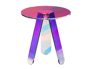 Table basse triangulaire coloris multicolore VEVOR JYFS-0010S - 53 cmx53 cm
