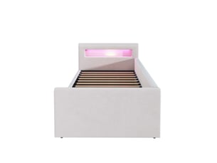 Lit simple 90x200 cm   Sol Morn coloris beige