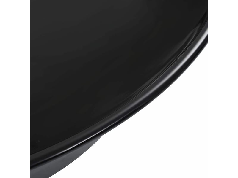  Lavabo de bain, vasque à poser 41x12,5 cm céramique noir cf65625  - Conforama E