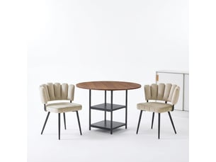 Ensemble table rond(e) 2 chaise(s)