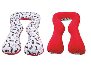 Coussin d'accouchement d'allaitement usages multiples chatons 1 – rouge
