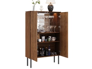 Vitrine coloris marron HAUSS SPOLE - 80 cmx145 cm