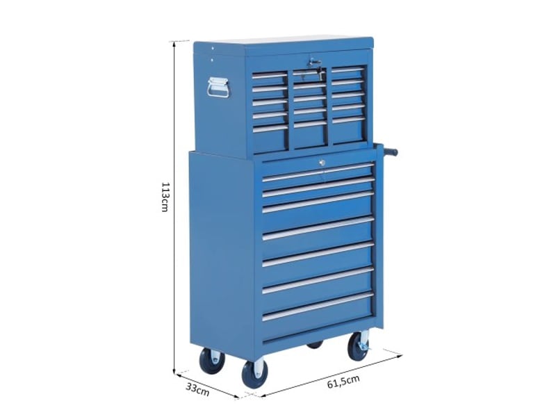 Servante d’atelier mobile en métal rouge, caisse à outils robuste pour atelier et garage - Conforama D