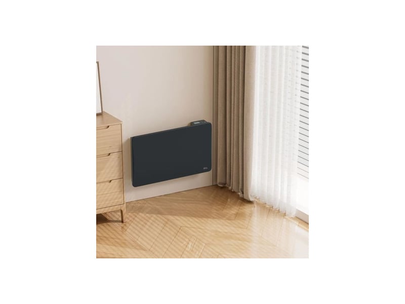  Radiateur inertie ceramique mural 1500w noir ip24 thermostat lcd fil pilote 6 WAR1756643538342 - Conforama E