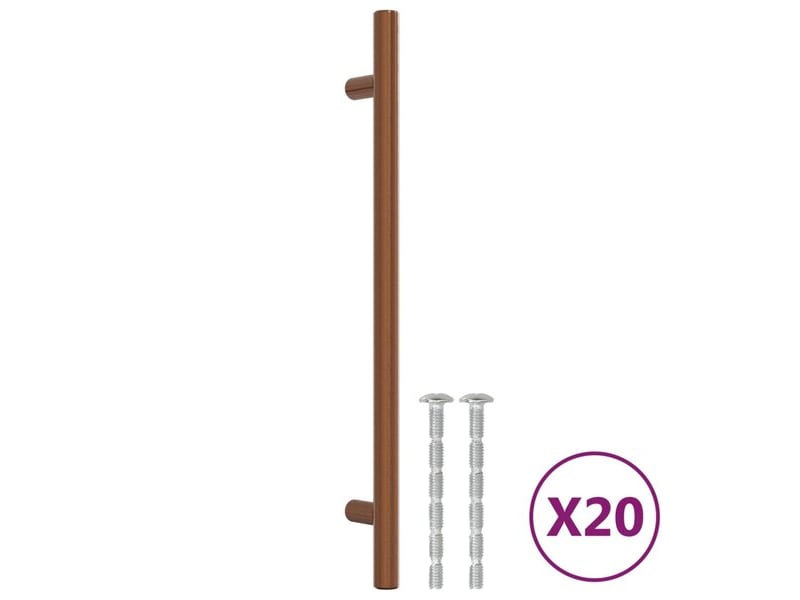 Poignées d'armoire, 20 unités, en bronze, acier inoxydable cfe3418031  - Conforama A