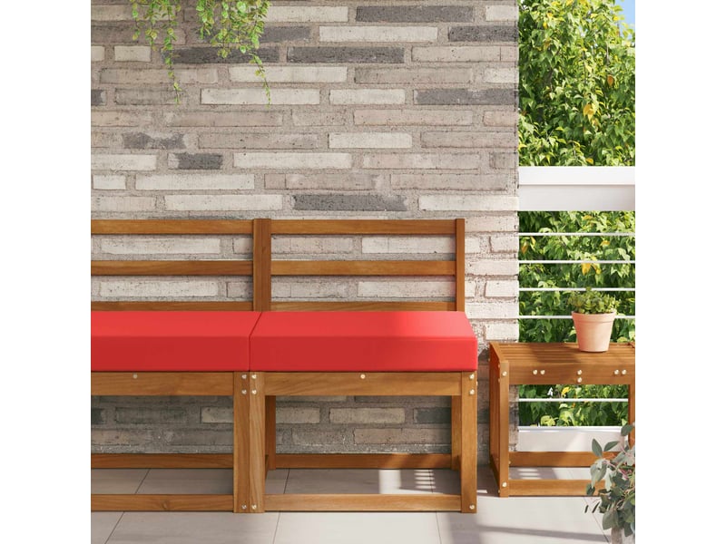  Coussin de canapé d'extérieur, coussin de chaise polyester rouge 60 x 60 cm cf54151  - Conforama B
