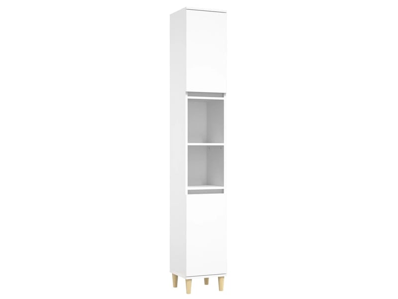  Ensemble de meubles salle de bain 3 pcs blanc bois d'ingénierie cf63938  - Conforama C