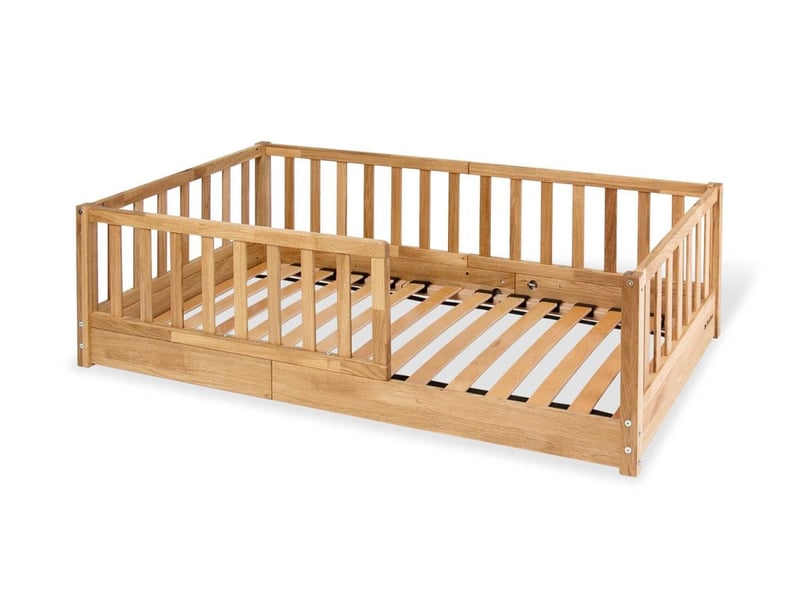  Lit au sol eik 70 x 140 cm - huilé pinolino A114105BT - Conforama C