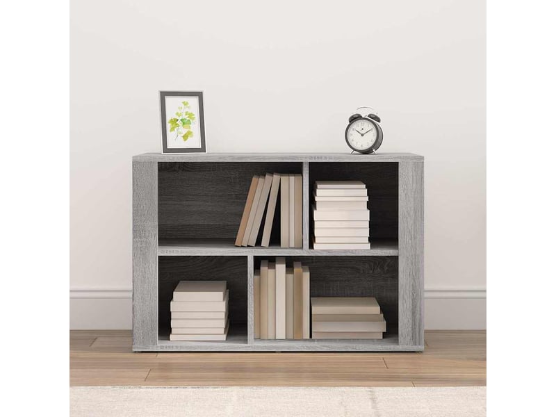  Buffet - bahut - meuble de rangement sonoma gris 80x30x54 cm bois d'ingénierie  - Conforama C