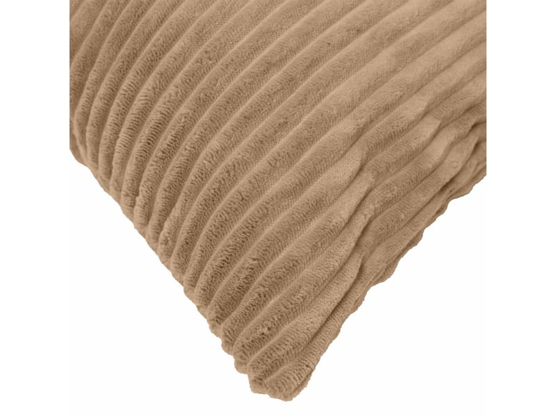 Lot de 2 housses de coussin heerlen marron 40 x 80 cm cf49455  - Conforama D