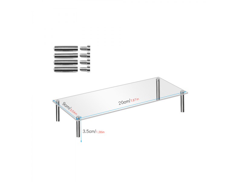  Présentoir en acrylique transparent, petit, support pour gâteaux faits à la main, support pour mariages et anniversaires  - Conforama B