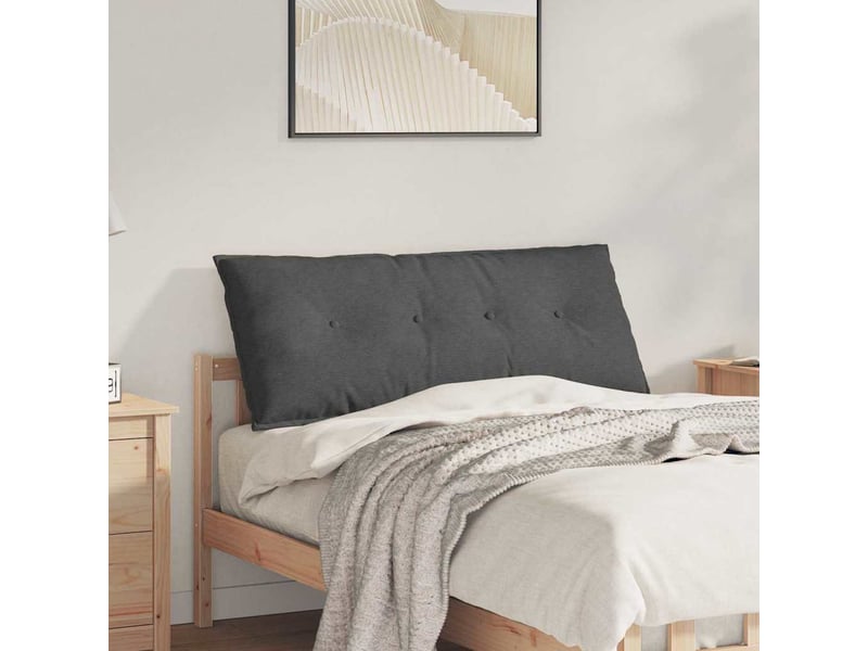  Coussin de dos, coussin de dossier gris foncé 120 x 50 cm tissu en velours côtelé cf54697  - Conforama B