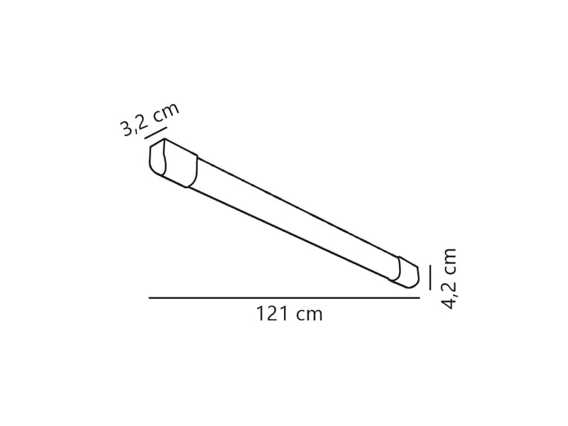  Réglette luminaire arlington 120 matière plastique blanc h. 4,2 ip20 nordlux-intérieur 47836101 - Conforama E