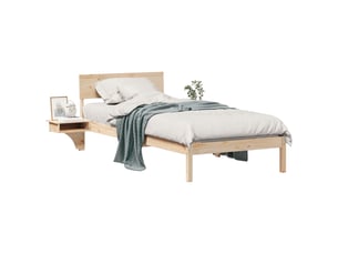 Lit simple 100x200 cm    coloris marron