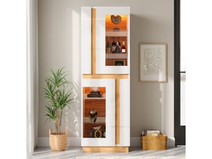 Vitrine coloris blanc  SWEIKO  - x180 cm