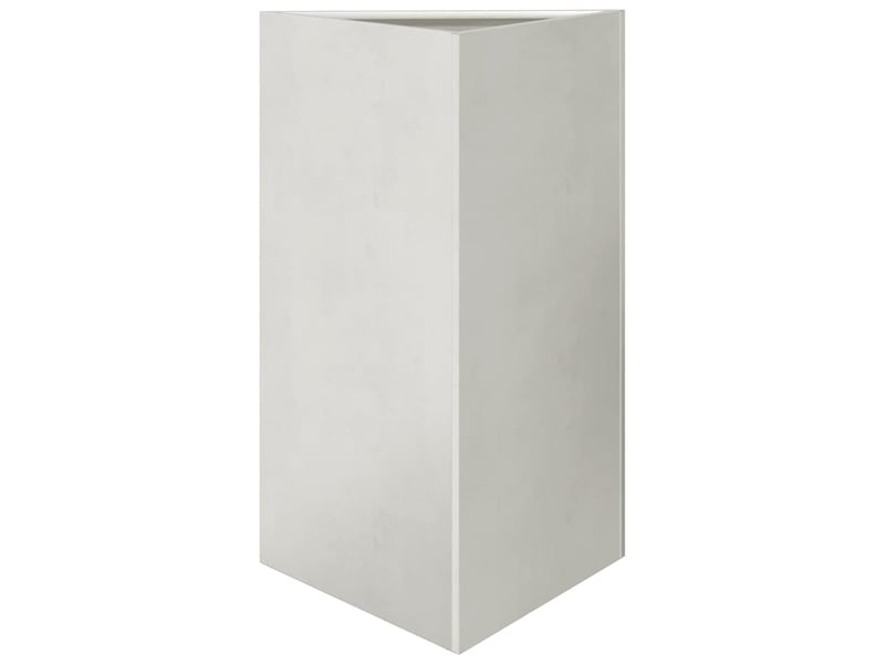  Jardinière - bac à fleurss 2 pcs triangulaire 50x43x75 cm acier inoxydable  - Conforama E