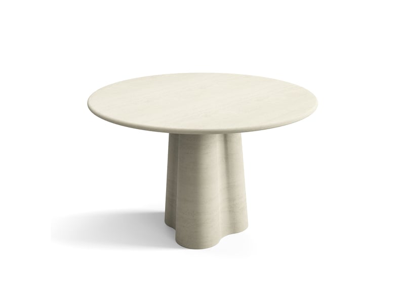  Table à manger micro ciment en mdf finition microciment micro ciment iris STM22MCBL - Conforama D