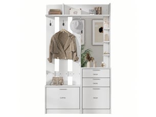 Console 2 tiroir(s)  coloris blanc <strong></strong> <strong></strong> - longueur 110 cm - 110 cm