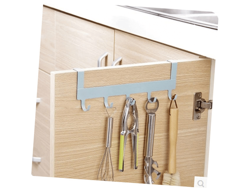  Crochets de porte art crochets porte-manteaux mural sans perçage pour vêtements clés serviettes et bijoux bleu pour chambre cuisine et cabinet  - Conforama C