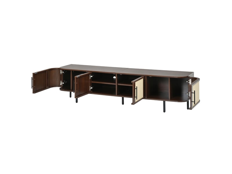  Ensemble de meubles 180x40x45 cm mdf noyer  - Conforama D