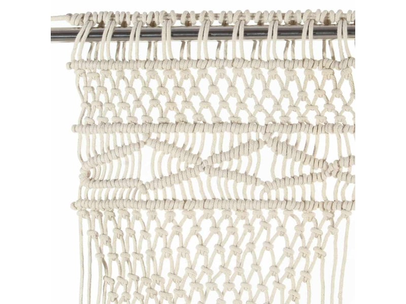  Rideau en macramé, rideau de porte 140x240 cm coton cf43854  - Conforama D
