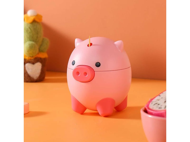  Porte-cure-dents en cochon - distributeur cure-dents avec cochon à presser - porte-cure-dents pop-up - boîte rangement No Commercial reference - Conforama C