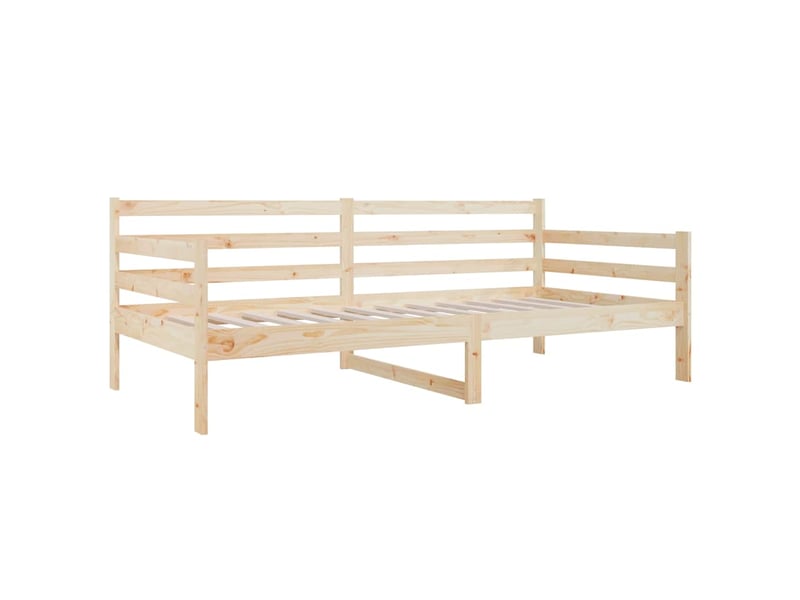  Lit simple- lit adulte -  lit de jour sans matelas 80x200 cm bois de pin massif  - Conforama D