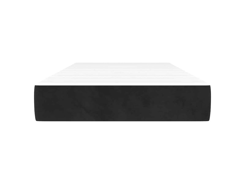  Matelas de lit à ressorts ensachés fermeté moyenne noir 120x190x20 cm velours  - Conforama C