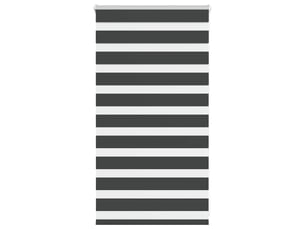 Store zèbre, store de fenêtre noir 80x100 cm largeur du tissu 75,9 cm polyester cf48937