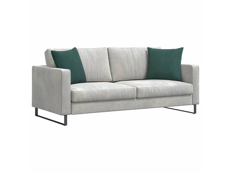 Lot de 2 coussins de canapé, coussins décoratifs vert foncé 45 x 45 cm cf59184 - Conforama C