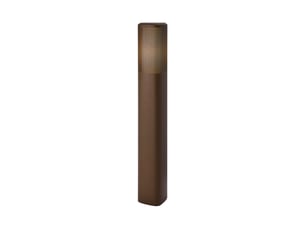 Potelet sidara 95  aluminium seaside marron metallise ,  h. 95 - ip54 - e27  nordlux extérieur