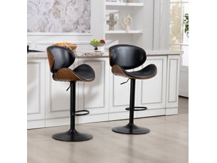 tabouret de bar assise réglable en hauteur  <strong>HAUSS SPOLE</strong>  - noir hauteur d'assise 59 cm vendu Par paire
