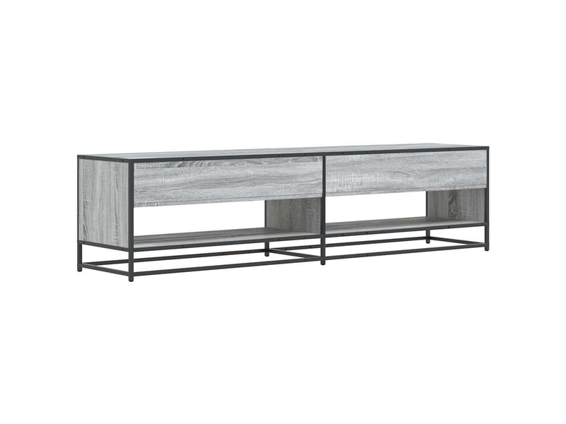  Meuble tv - banc tv - meuble de rangement sonoma gris 180,5x40x46 cm bois d'ingénierie  - Conforama E