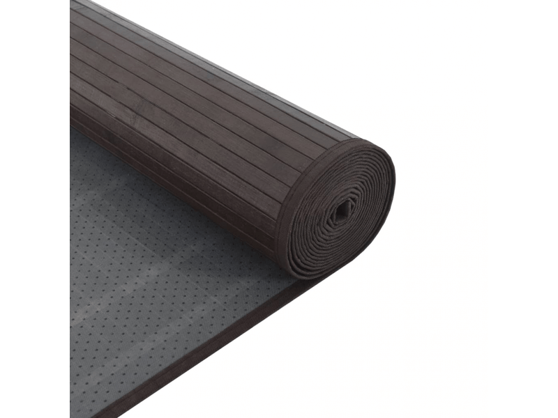  Tapis rectangulaire en bambou marron foncé 70x300 cm - comfortxl - 376881 376881 - Conforama E