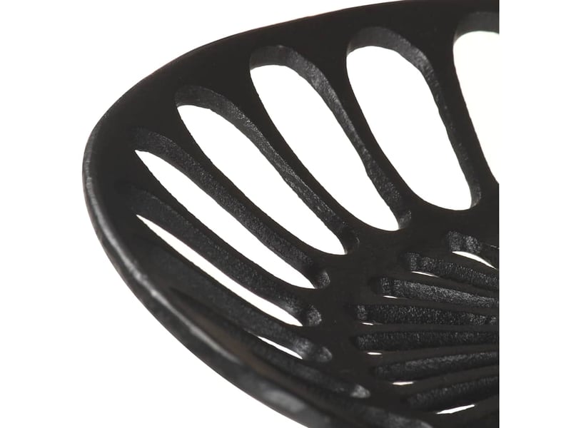  Tabouret de bar, chaise de bar noir fonte  - Conforama E
