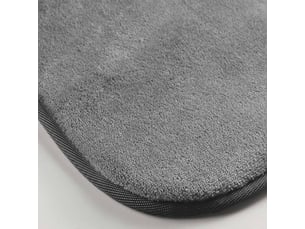 Tapis uni en flanelle flanou 60x110cm gris