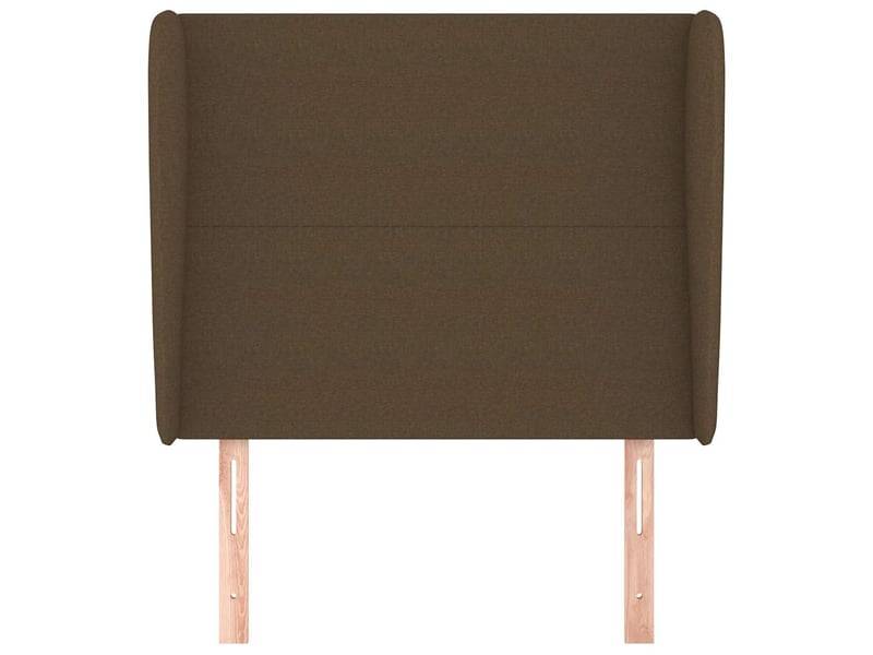  Tête de lit, décoration murale avec oreilles marron foncé 103x23x118128 cm tissu shl3164  - Conforama C