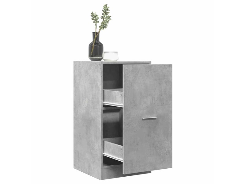  Meuble de rangement, armoire d'apothicaire gris béton 40x41x77,5cm bois d'ingénierie  - Conforama B