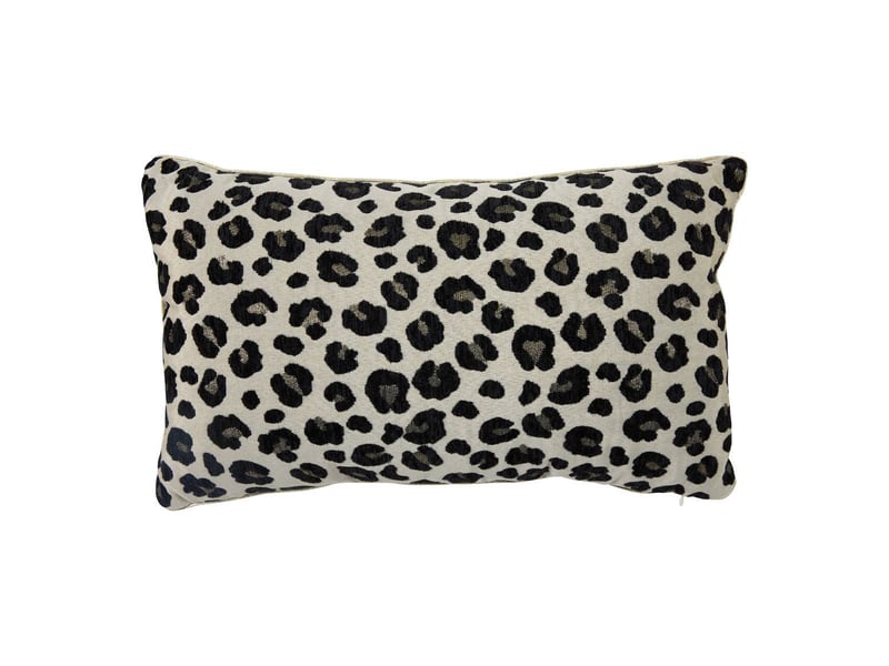  Coussin de noël imprimé léopard noir 50 x 30 cm  - Conforama A