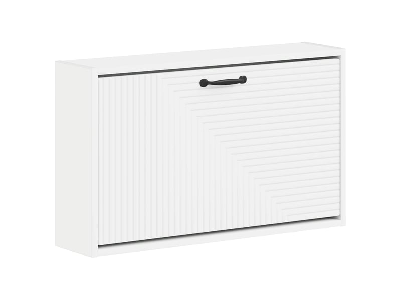  Meuble à chaussures mural, armoire à chaussures haarlem 71x17x43 cm blanc  - Conforama A