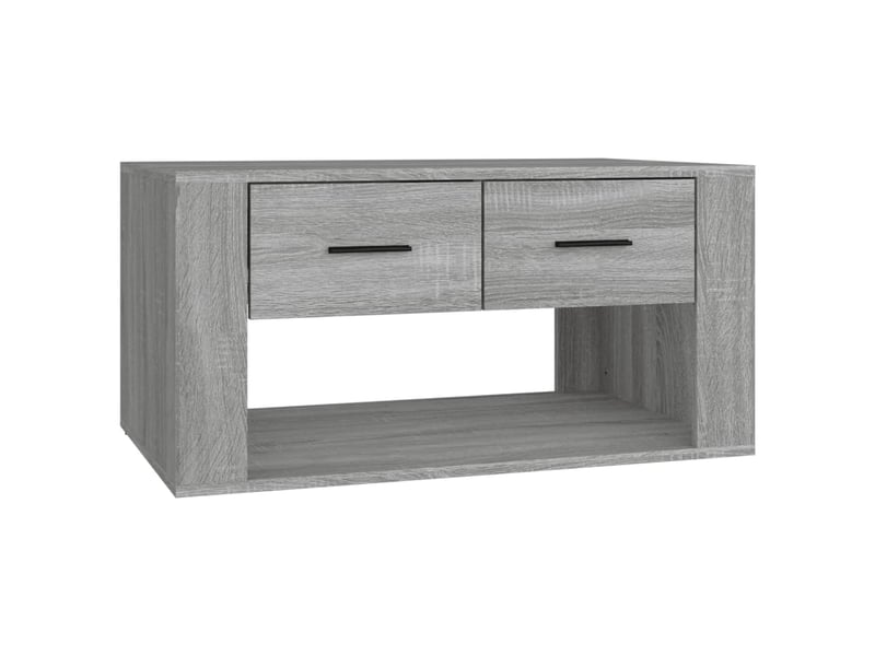  Table basse, table d'appoint, table de salon sonoma gris 80x50x40 cm bois d'ingénierie  - Conforama A
