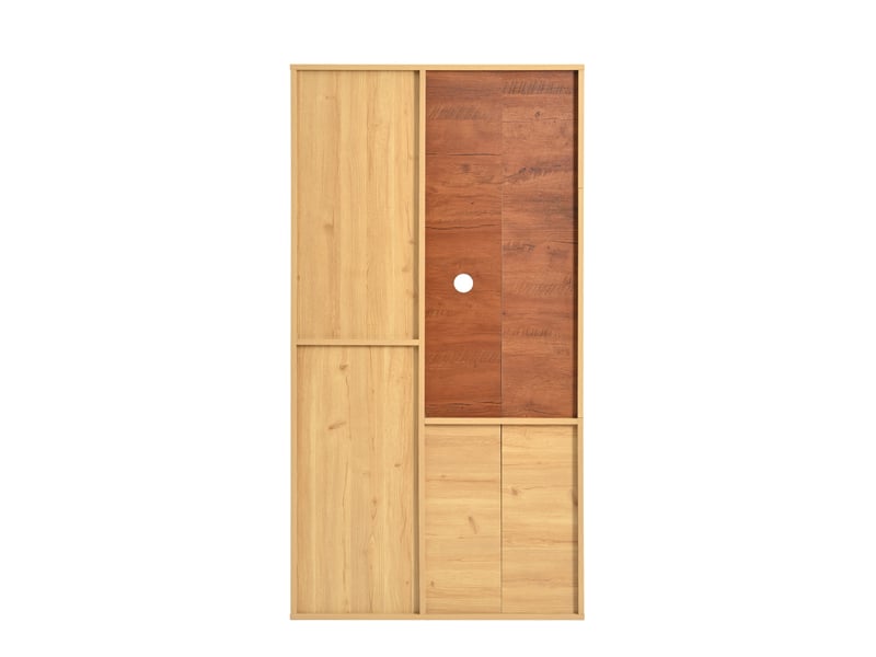  Vitrine hautes dimensions 150 cm avec étagères multiples et stockage profond - meuble de collection 77,5 x 40 cm largeur  - Conforama E