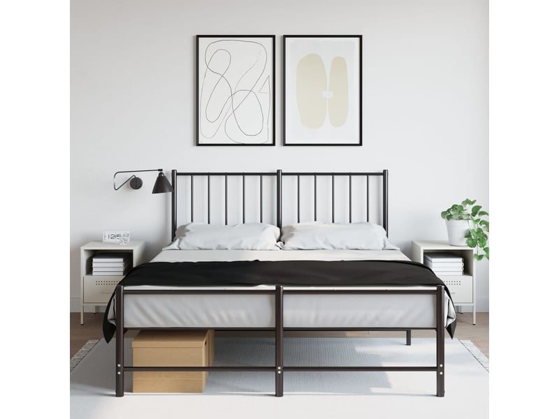  Vidaxl table de chevet blanc acier 2 pcs meuble rangement 36x39x50,5 cm chambre à coucher  - Conforama B