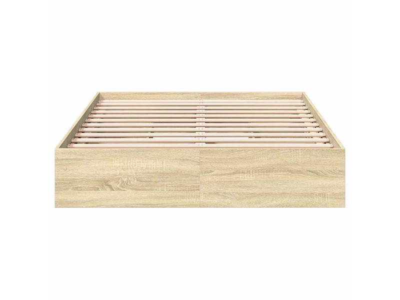  Lit double- lit adulte -  cadre de lit avec tiroirs sans matelas chêne sonoma 140x190 cm  - Conforama C