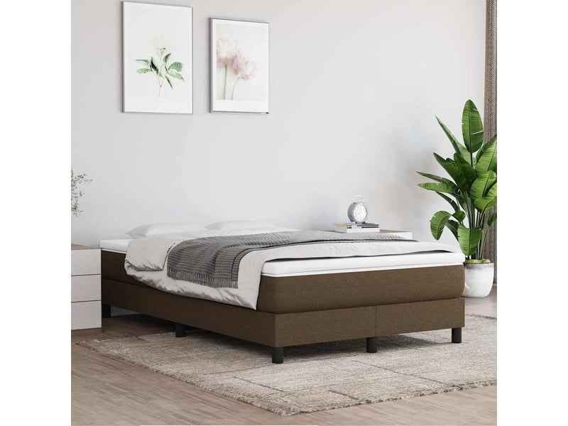  Matelas de lit à ressorts ensachés fermeté moyenne marron foncé 120x200x20 cm  - Conforama B