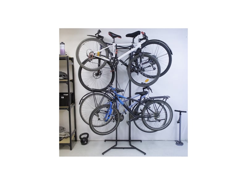 Porte-vélos vertika en métal noir 80 x 57,5 x 194,5 cm - Conforama B