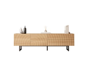 Meuble tv coloris naturel 180 cm MEUBLIV  