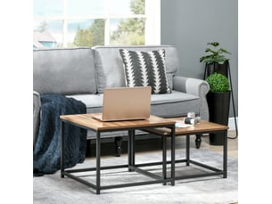 Table basse carré(e) coloris naturel <strong>BEAUNIV</strong> <strong></strong> - 60 cmx54 cm