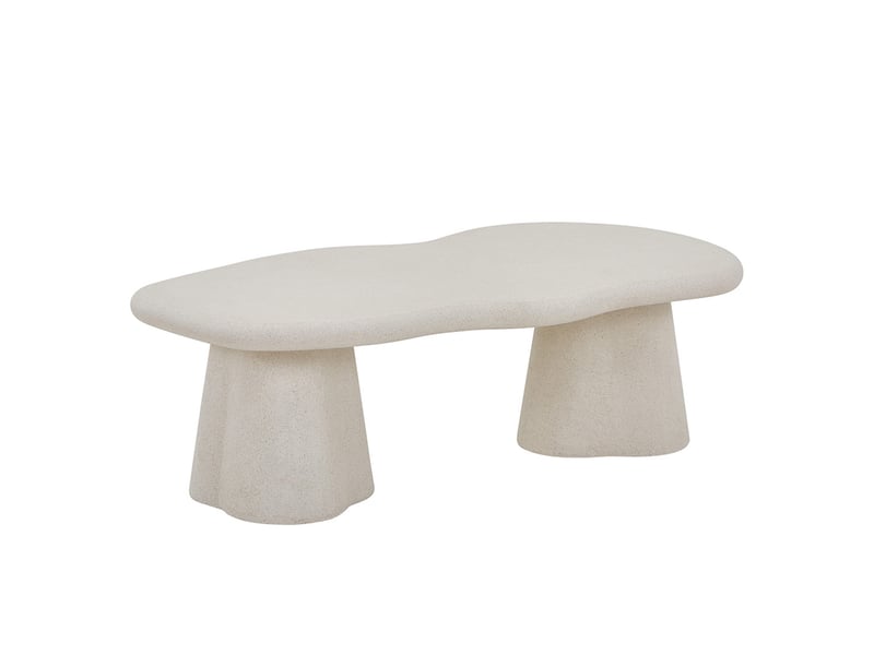 Faro - table basse couleur ciment 130 cm FARO-TAB-BAS-130 - Conforama D