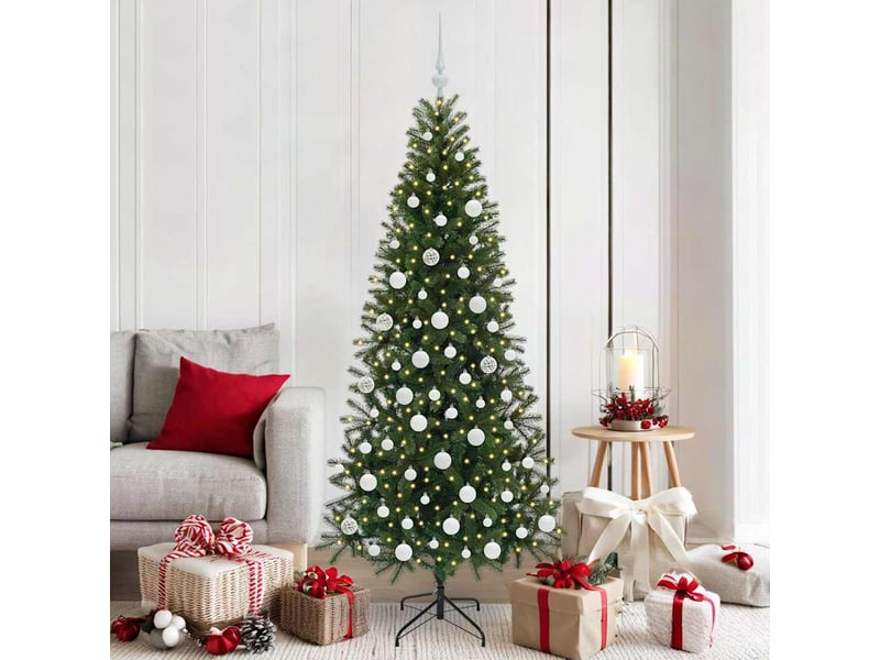 Sapin de noël - arbre de noël artificiel vert 180 cm pe et pvc - Conforama B